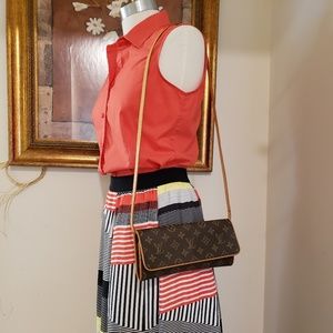 S🔴LD❗Auth Louis Vuitton Pochette Twin GM